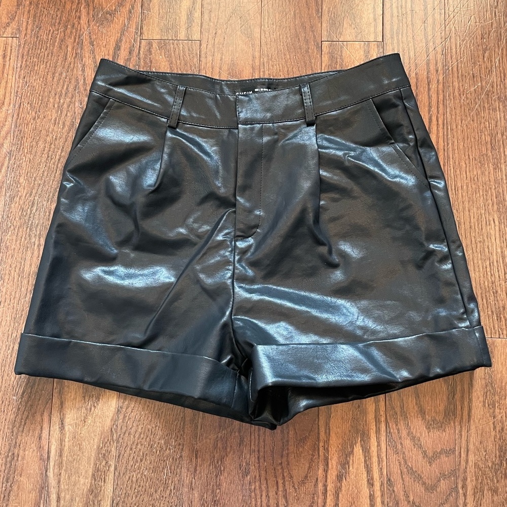 Shein Leather Look Shorts